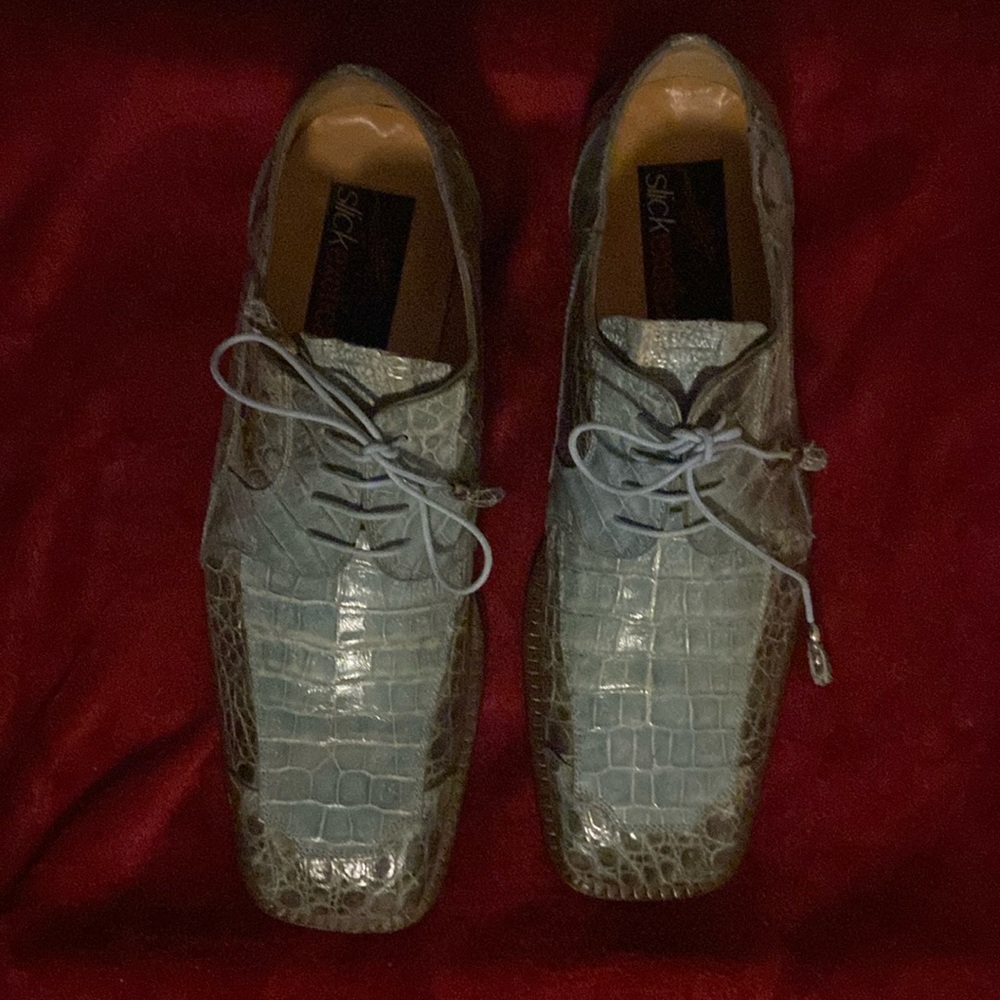 Slickexotica men’s oxfords alligator skin